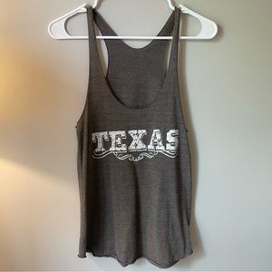 Junk Gypsy Brown and White TEXAS tank top in Medium